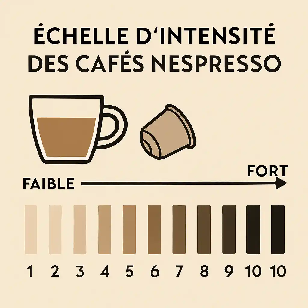 consulter un guide de la teneur en caféine des capsules Nespresso